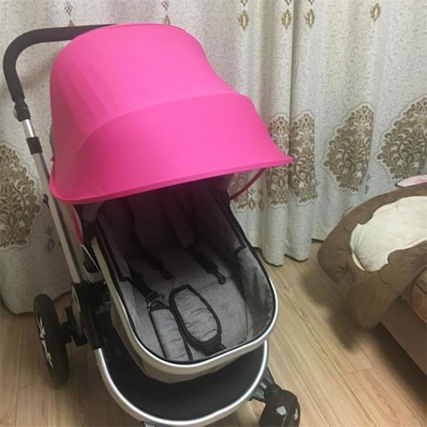 Solskærm Universal Baby Klapvogn Letvægts Klapvogn Kaleche Betræk Solbeskyttelse Vindtæt Vandtæt Barnevogn Paraply Foldbar Parasol Anti-UV Tilbehør