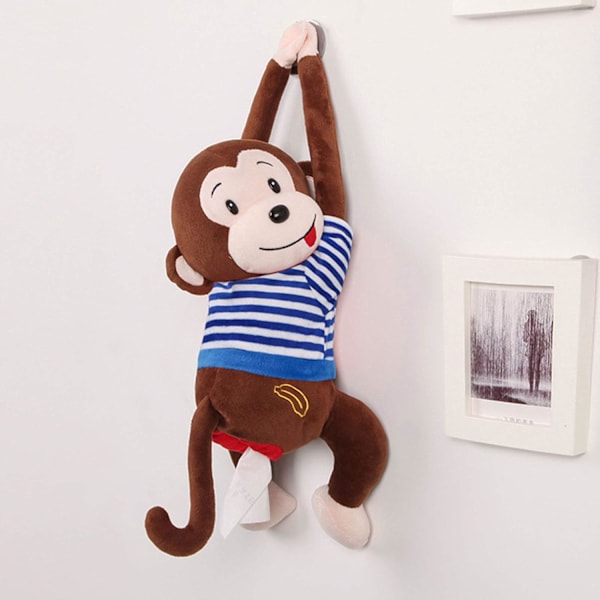 ServettbehållareMonkeyServettbehållareKreativServettförvaringServettServettbehållarePapperförBilKökHemKontorSkrivbordBordMonkeyDollServettdispenser