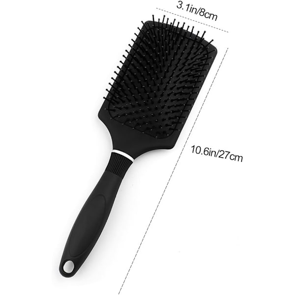 2 st Paddle Hårborste, Professionell Hårborste för att Räta ut Hår och Föntorka