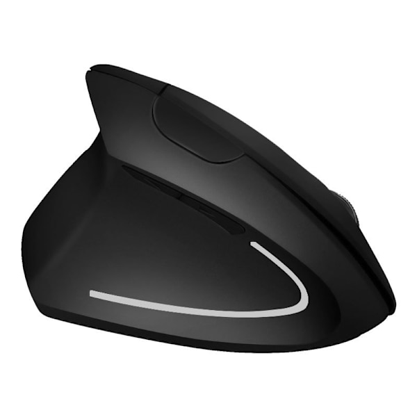 Trådløs mus, Ergonomisk vertikal mus, 6 knapper, LED, Forebyggelse af musesyndrom og epikondylitis, til højrehåndede, PC, Computer, Laptop, Mac, Batteri