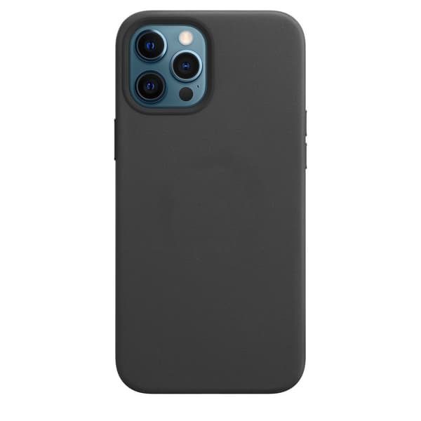Blåt Apple læderetui med (til iPhone 12 Pro Max)