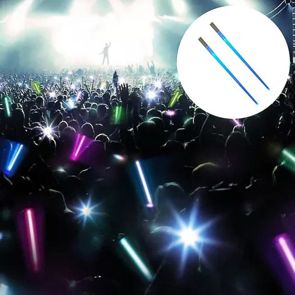 LED Lysende Spisepinner Lysstav Konsert Artefakt, Blinkende Stav Blue