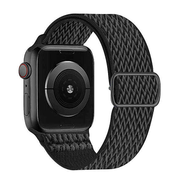 3 vågmönstrad nylon integrerad rem grå, svart, blågrå, lämplig för Apple Watch 42/44/45/49mm rem, utbytbar rem