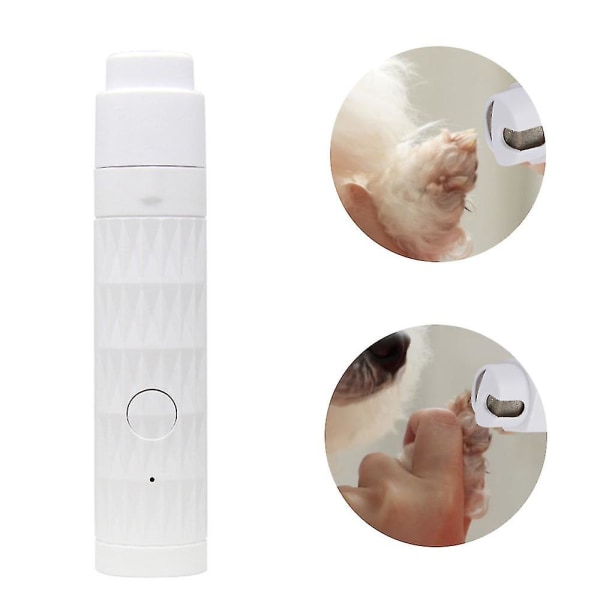 Automatisk neglelakkmaskin for kjæledyr, elektriske klippere for katt og hund, manikyr White