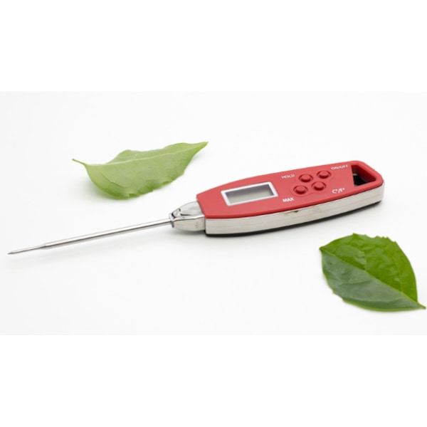 Svart grilltermometer Digital mattermometer, Vattentät kök