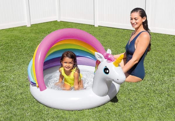Unicorn Pool för bebisar, 127×102×69CM, för åldrarna 1-3