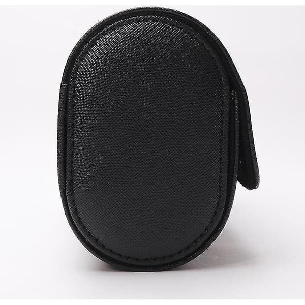 3 Fack Watch Box Retro Pu Watch Roll Black