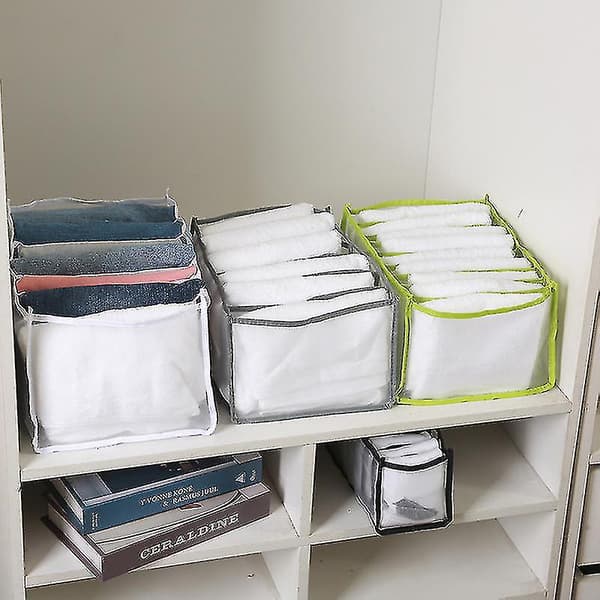 Hopfällbar garderobs klädförvaringslåda Organizer Multipurpose Stor kapacitet Fackförvaring Gray Handle 9