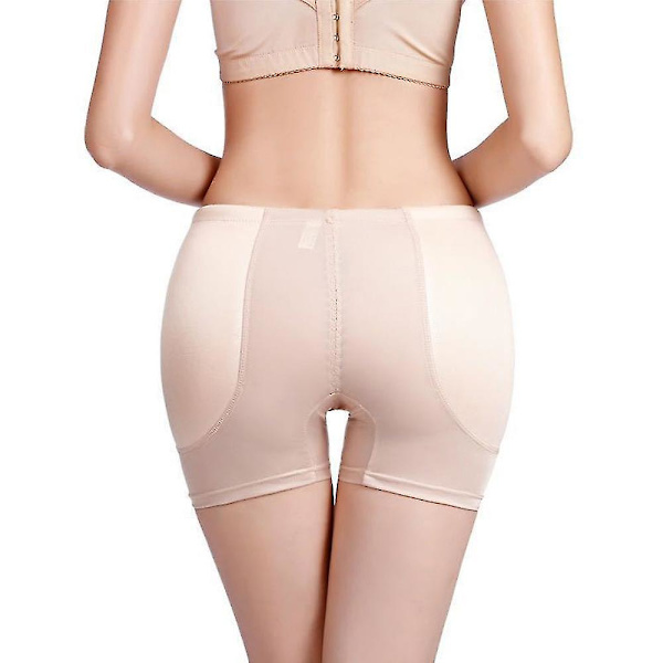 Timglas Midja, Dam Höftkuddar Förstärkare För Push-up Höft Och Stjärt Trosa Beige 4XL
