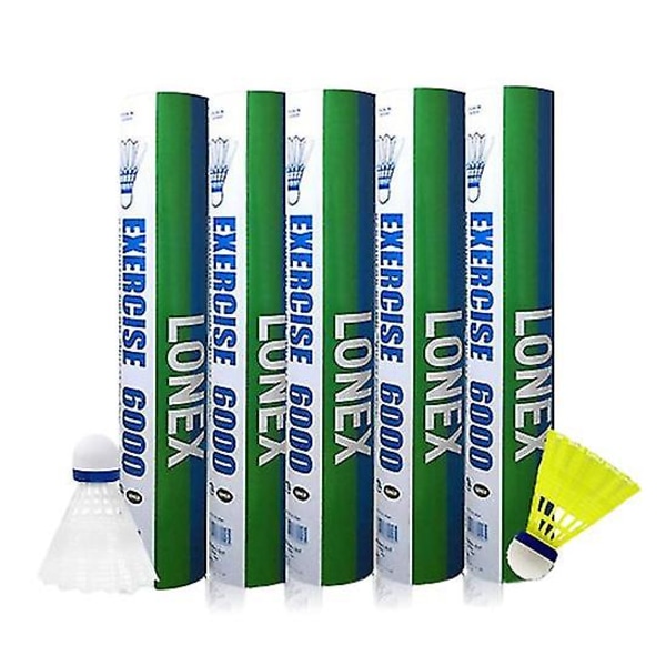 12 kpl Sulkapallo Ammattimainen Sulkapallo White