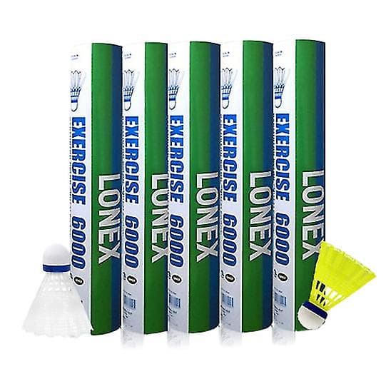 12 stk. Badminton Profesjonell Badminton White