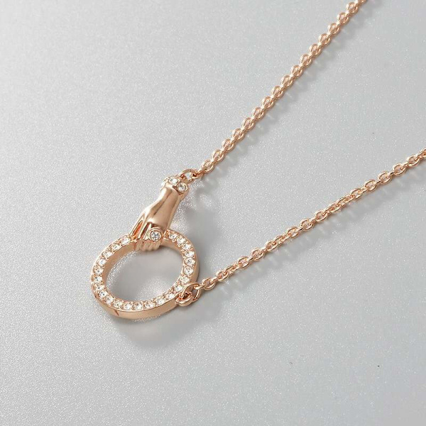 SwarovskiSymboliskt Halsband, Guldpläterad, Vit