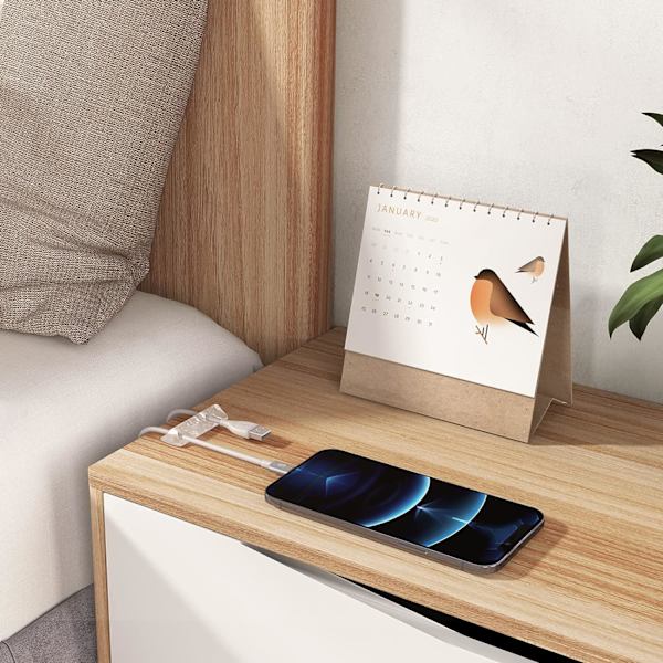5 pakker (sort) Kabelclips Kabelholder Kabelstyring Multifunktionel Kabelguide Kabelorganiseringssæt til Skrivebord, Strømkabel, USB-ladekabel, Aud
