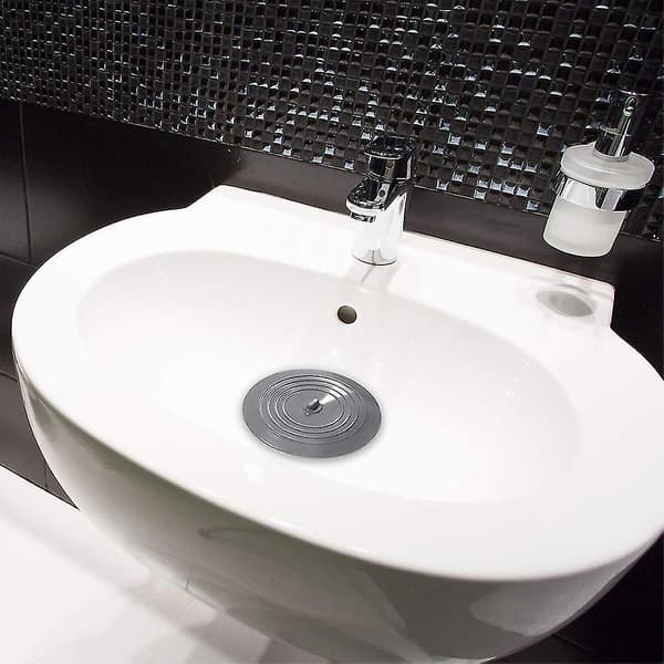 Silikone Flad Vaskeprop - hvid Grey