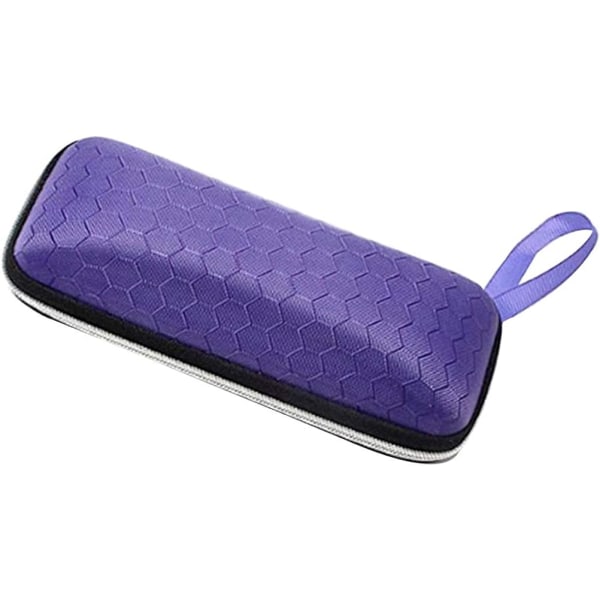 Purple Zipper Case Portabelt halvhårt EVA case