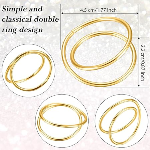 12 Stycken (Guld) Guld Servettringar Metall Spiral Servettringar Spännen Enkla Legering Servettringar Servetthållare Ring för Bröllop, Mottagningar, D