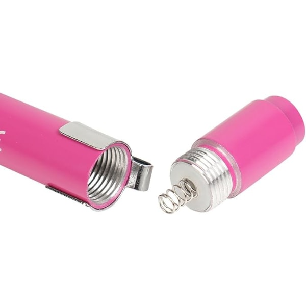2 diagnostiske medicinske penlygter lilla+pink, mini genanvendelige LED penlygter, lommelygter, lommelygter, læge- og sygeplejerske nød penlygter