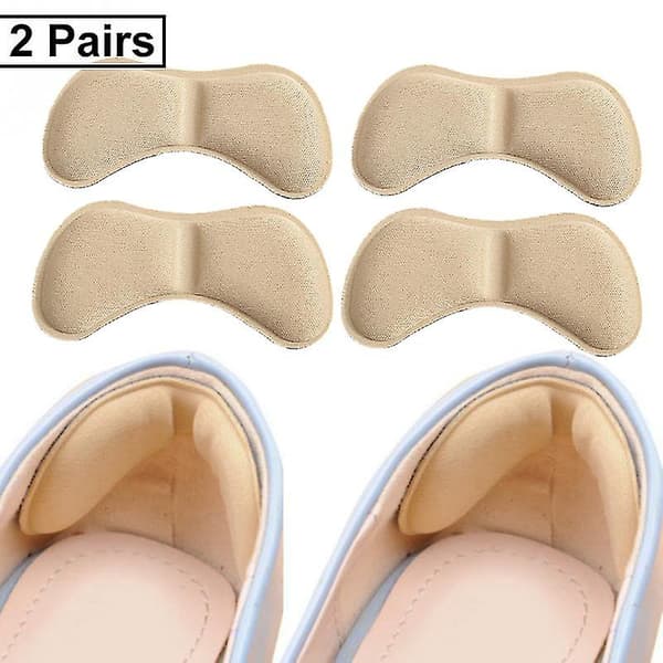 5 Par Hæl Indlægssåler Patch Smertelindring Anti-slid Puder Black-5 pairs