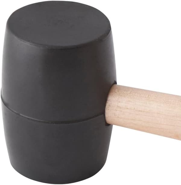 Udstyr - Gummihammer - 300 mm, 500 g - Træskaft