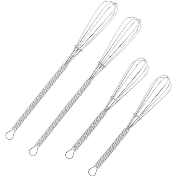 1-pack Mini Tråd Köksvispar Små Äggvisp Såsvisp Mini Visp Silver-Var