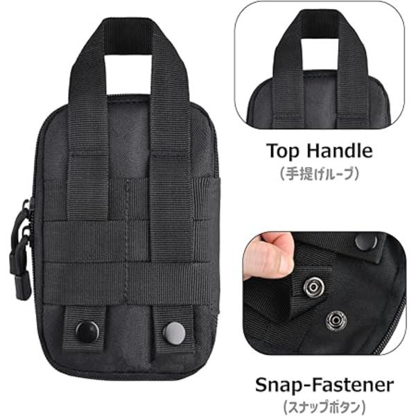 Tactical EDC -tasku, Molle-hyötytaskut Gadget-järjestäjä Puhelinpidike Vyötäröpakkaus IFAK-laukku Älypuhelintasku Työkalukotelo