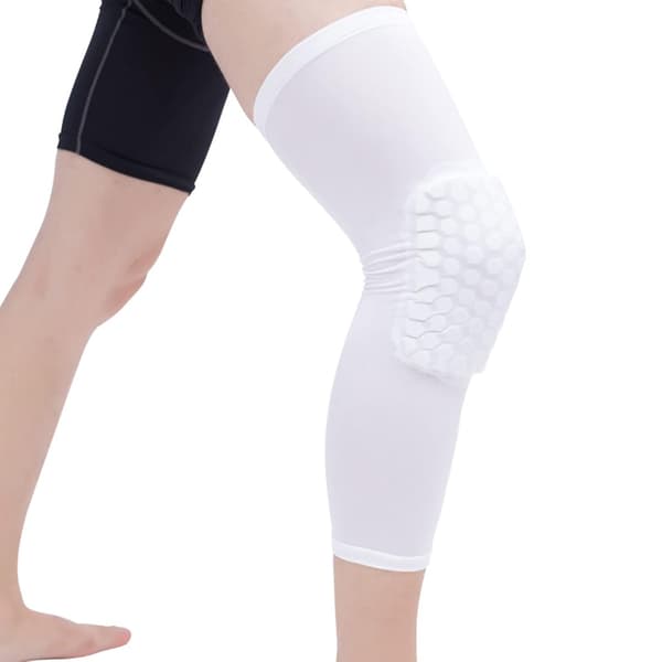 Knäskydd, 2 st Unisex Knäskydd Förlängd Honeycomb Anti-Collision Knäskydd för Basketboll（L）