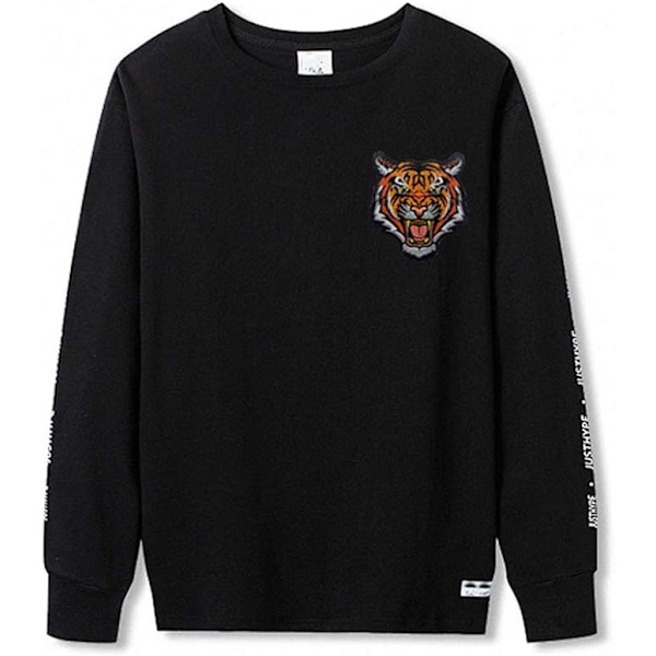Taktisk Brølende Tigerhode Broderi Patch, Dyrebrodert Merke, Borrelås
