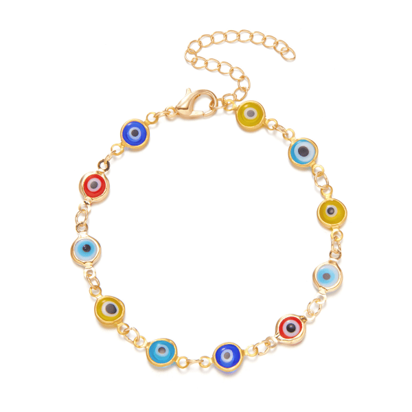 Aqua kullattu Evil Eye nilkkakoru