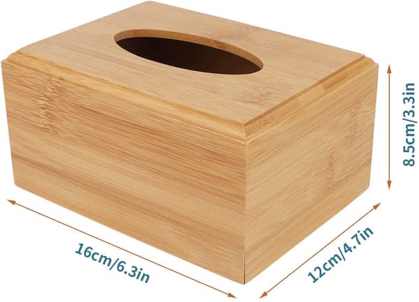 Tørkepapirboks med bunn, tre