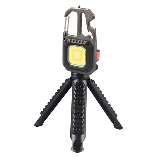 Torch Kannettava Mini LED Pieni Työvalo Avaimenperä Taskulamppu 7 Tilaa 800 Lumenia Ladattava Tarkastusvalo Pullonavaajalla Magneettijalustalla C:lle