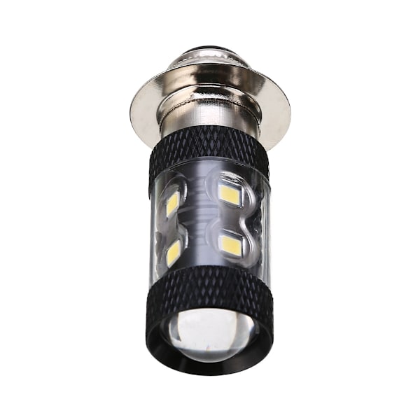 Superljus P15D H6M LED-motorcykelstrålkastare Hög/lågstråle 360° Vitt sken 6500K 12V Plug and Play-2PCS H504