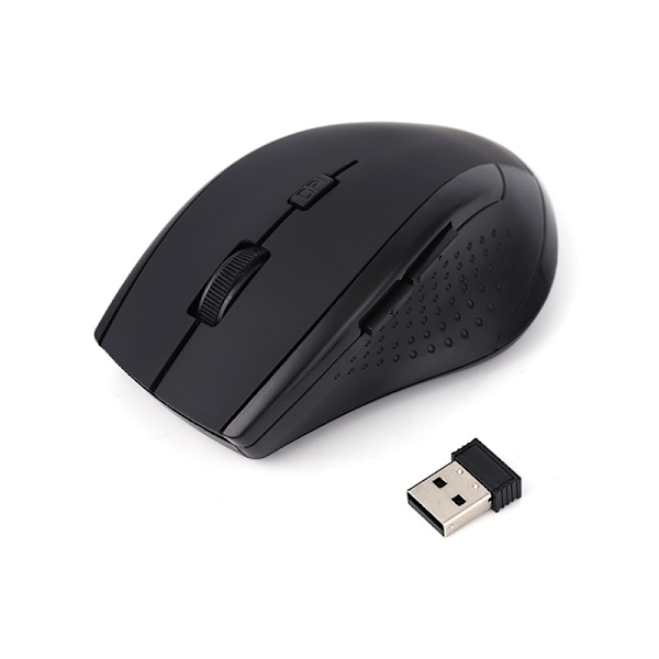 Opladningsfri Trådløs Bluetooth Mus, Genopladelig og Ergonomisk Lydløs Mus, Bluetooth Forbindelse eller Multi-Enheds USB Modtager, Mus til PC Laptop/Compu