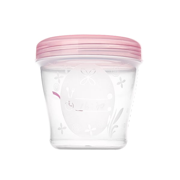 3 Oppbevaringssystem for Brystmelk, 150 ml Oppbevaringsglass, Skrulokk og Adapter
