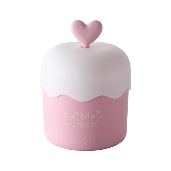 （rosa） Hudvård Lätt att applicera Portabel ansiktsrengöring Skummakare Skumtillverkning Cup Body Wash Bubble Maker Press Bubbler Bubble Foamer för ansiktsrengöringsverktyg