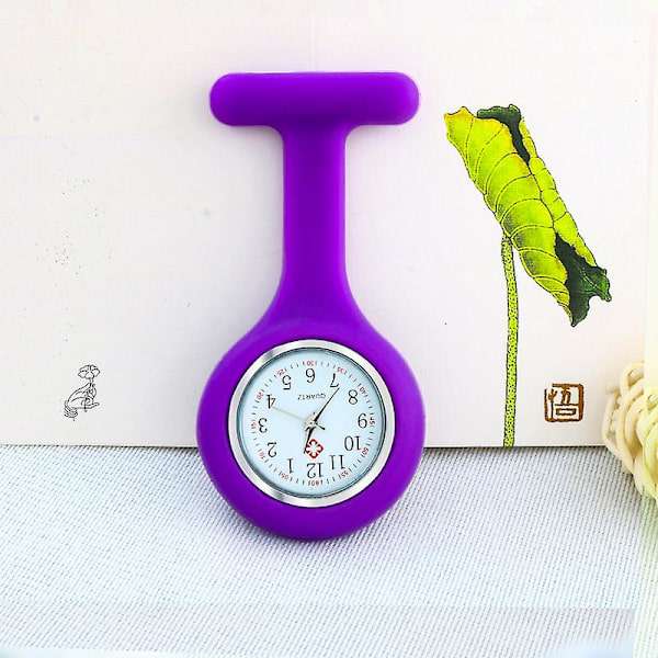 Silikone Sygeplejerske Lommeur Purple