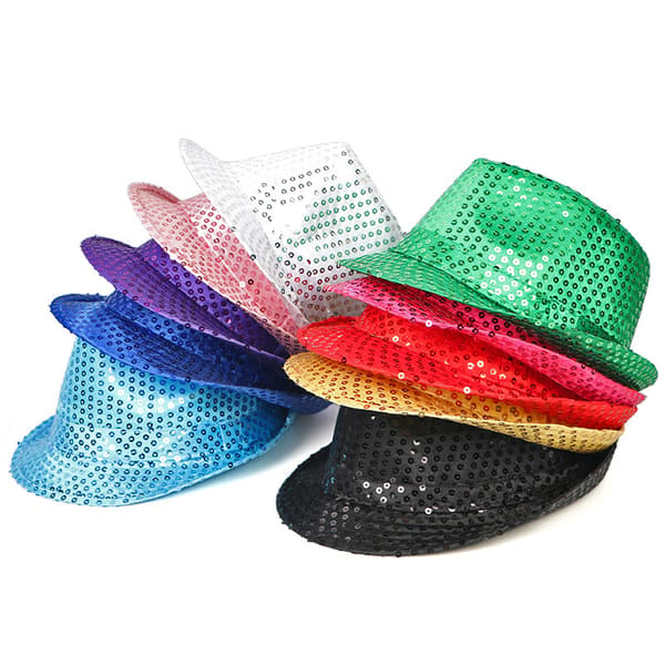 Vuxen Sequin Tyghatt - Borsalino - Silver