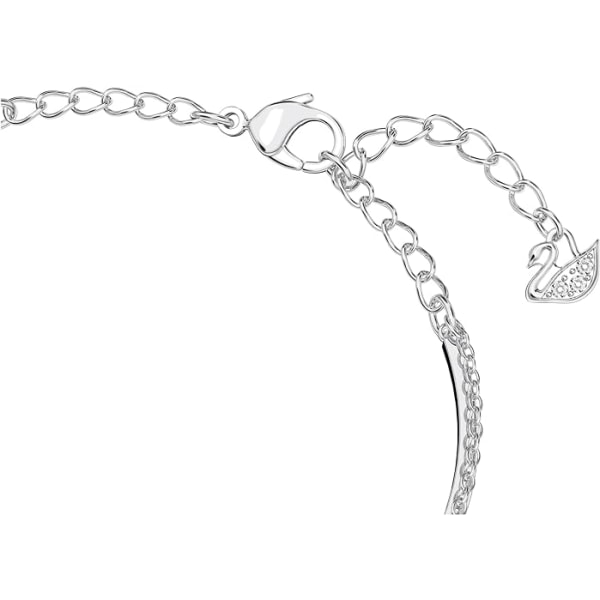 Infinity Crystal Jewelry Collections, Rhodium & Bangle Armband - Rhodium Tone Finish