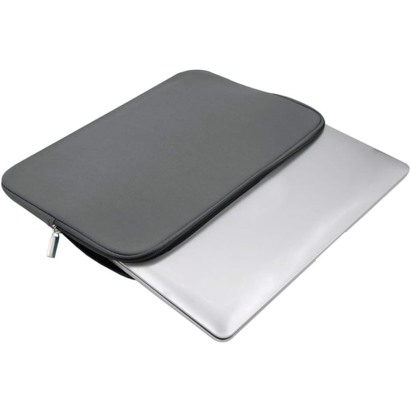 14-tommers beskyttende polstret veske for bærbar PC, laptop-sleeve kompatibel med 13,9-14,1 notebook, ultrabook, e-bok, grå, oppgradert versjon
