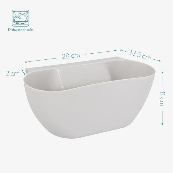 Köksavfallskärl - sopkärlhållare över skåpet, sopbehållare för uppsamling av matrester och kompost från disk - set med 2