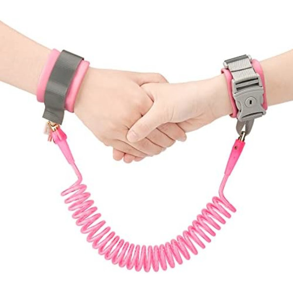 2,5 m anti-vandrings armbånd 360 graders roterende børnesikkerhedsarmbånd Rejse supermarked udforskningshjælper Pink