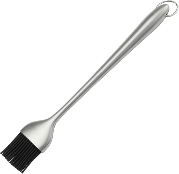BBQ Pensel med Silikonebørster og 30 cm Rustfrit Stål Håndtag - Gør Grillningen Nem