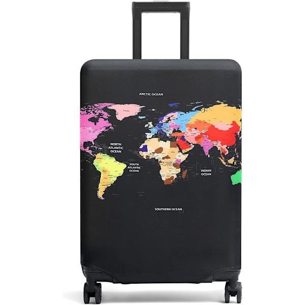 Verdenskart Kofferttrekk 28 tommer Bambuskull Kofferttrekk Polyester Klar Reise Koffert Tralle Trekk Beskyttelsesetui