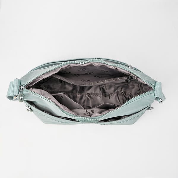 Dame Skuldertaske Koreansk Nylon Diagonal Skuldertaske til Kvinder Sort