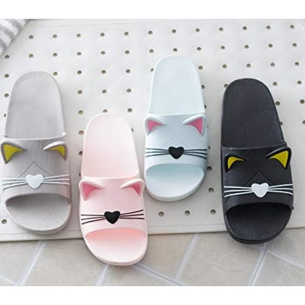 Vita hemmatofflor för barn och vuxna pojke flicka flip flops sommarslippers badskor dam herr poolstrandsandaler 40-41EU