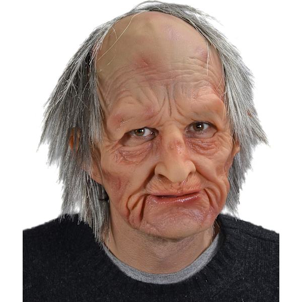 Halloween Rolig Mask Supermjuk Gammal Man Vuxen Mask Supermjuk Gammal Man Vuxen Mask
