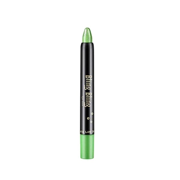 Eye Shadow Stick Ögonskuggspenna Hållbar vattentät pärlemorskimrande penna för enkel applicering och intensiv färg Green