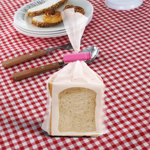 Sett med 6 brødposeklyper