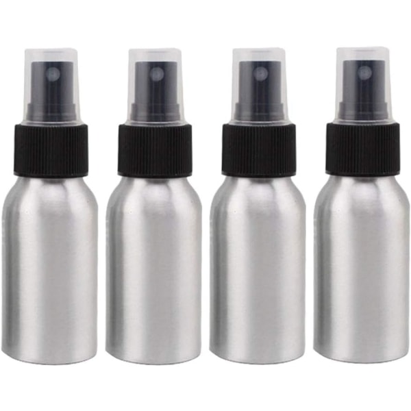 1,72 oz sprayflaska för eterisk olja i aluminium Återfyllbar parfym Fin Mist Atomizer Tom Skönhet Metallsprayflaskor Kosmetisk förpackningsbehållare Resor