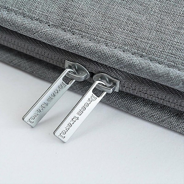Familjereseportfölj Passhållare Dokumentkortficka Organiser Grey 25.5cm x 18.5cm