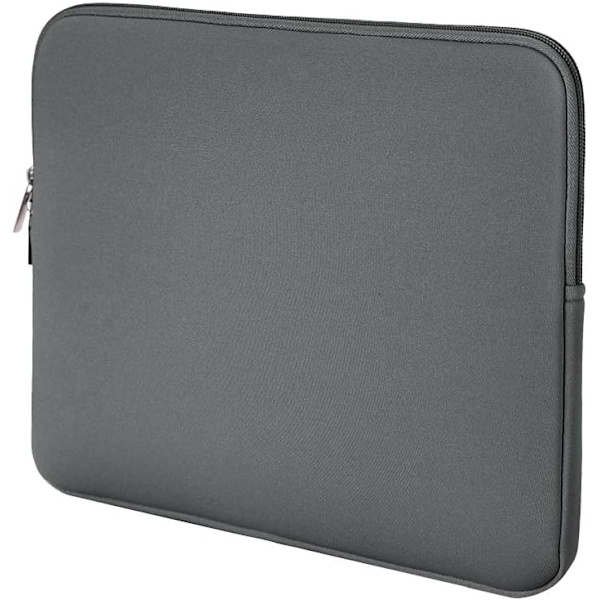 14-tums bärbar dator skyddande vadderad väska laptopfodral kompatibel med 13,9-14,1 notebook Ultrabook ebook grå, uppgraderad version